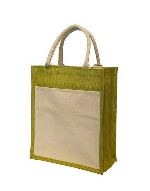 JB04 Jute Bag Lime Green